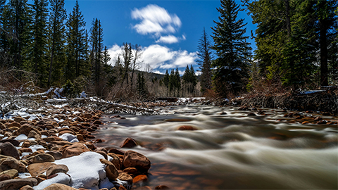 Provo River flowing
