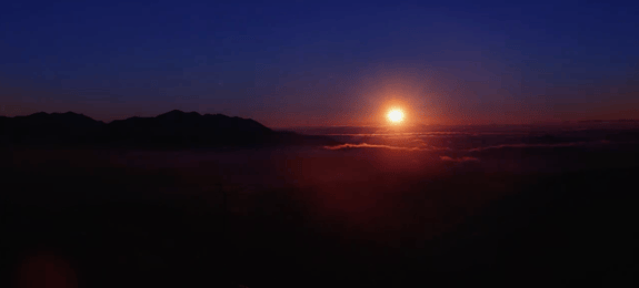 Sunrise over Daniels Summit Resort
