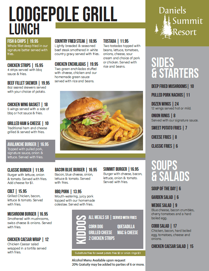 daniels-summit-lunch-menu