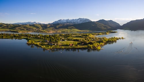 pine view reservoir aerial view