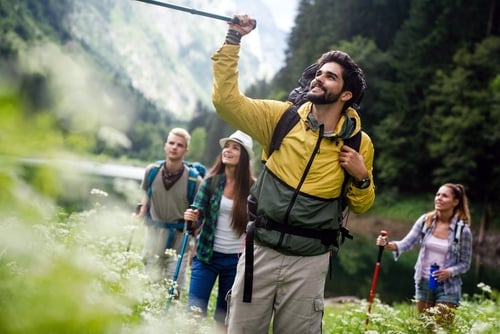 happy hikers