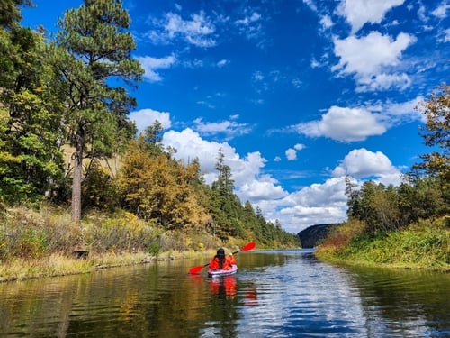 kayak on payson lake