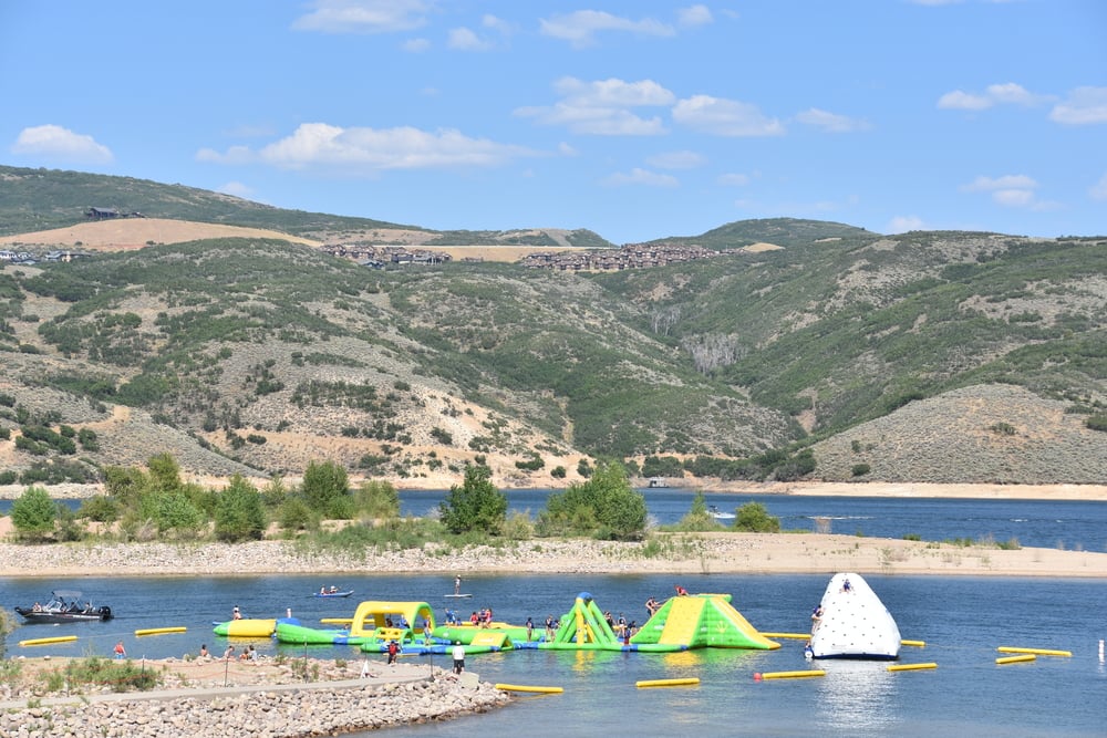 water activities on the reservoir